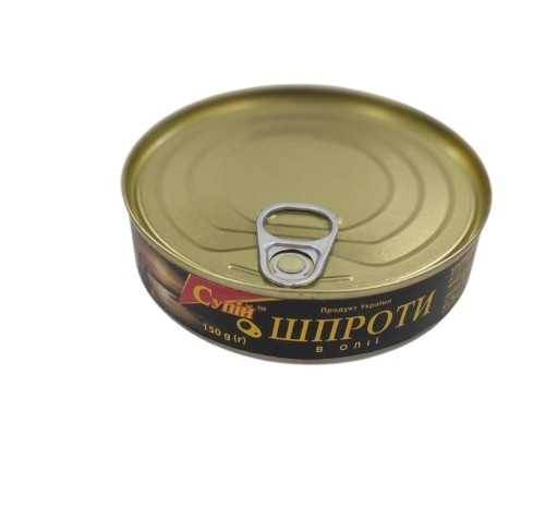 Шпроти в олії КЛЮЧ CУПІЙ, 150 г.